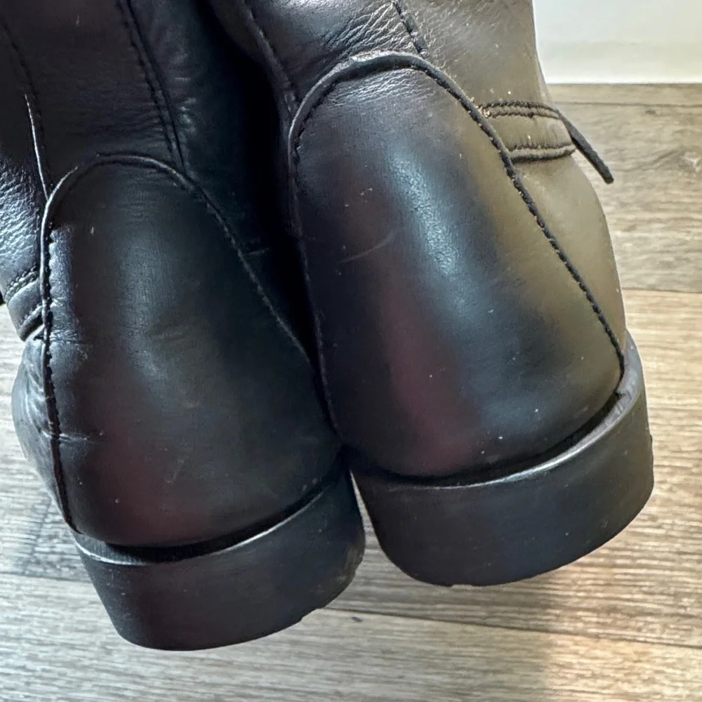 Polo Ralph Lauren vintage Black Leather Men's Boots size 11 (s131)